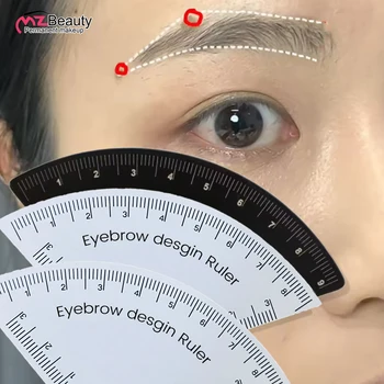 1 minuto disegno del sopracciglio design righello strumento di mappatura per microblading modellatura guida permanente del tatuaggio strumento per il trucco degli occhi forniture per tatuaggi