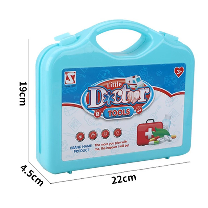 Doctor Set Kids Toys Medical Kit Cosplay Dentist Nurse Simulation Medicine Box Stethoscope Girl Gifts Learning Educational Toys 6