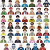Kids 3D Family Figures Set Building Blocks City Worker Fireman Doctor Dolls Bricks Educational Toys For Children Birthday Gift 1