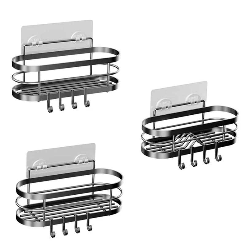 Shower Rack,Adhesive Shower Organizer For Bathroom,Shower Shelve For Inside Shower,Rustproof Stainless Steel Rack