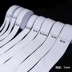 High Elastic White Sewing Waistband - Versatile DIY Garment Accessory (5 - 10 Yards/Roll) - 60mm - 5yards (White)