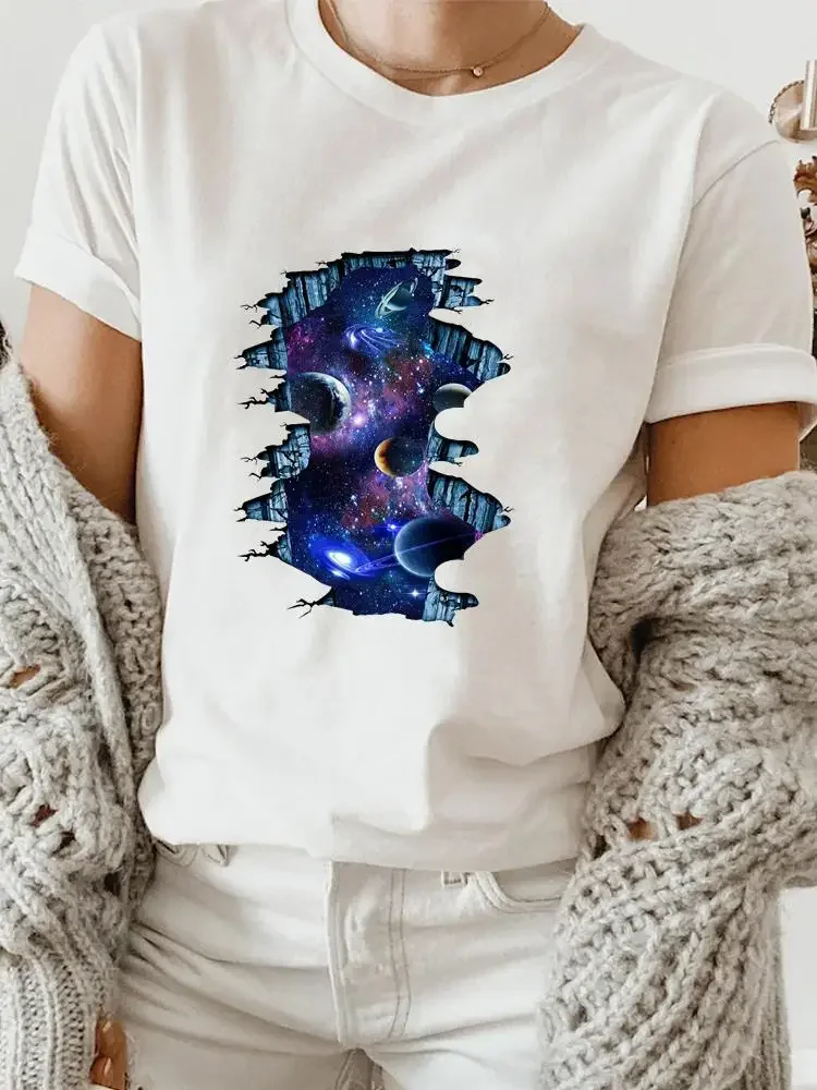 

Женская футболка с коротким рукавом, принтом и графическим принтом