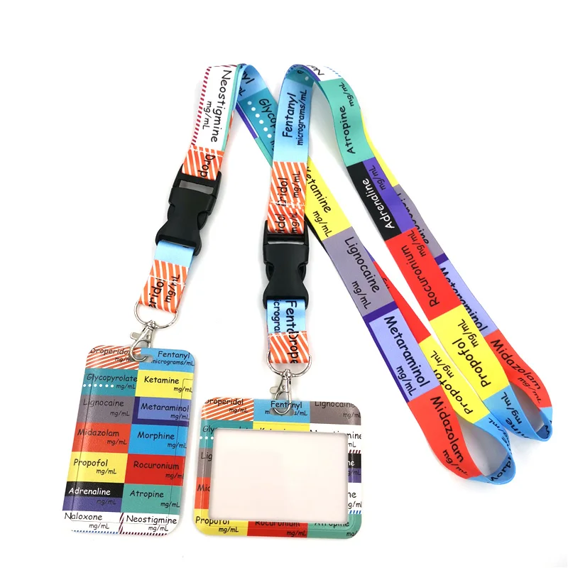 Doctor Nurse Medical Card ID Holder Bag Student Women Travel Bank Bus Business Card Cover Badge Accessories Gifts Lanyard Straps