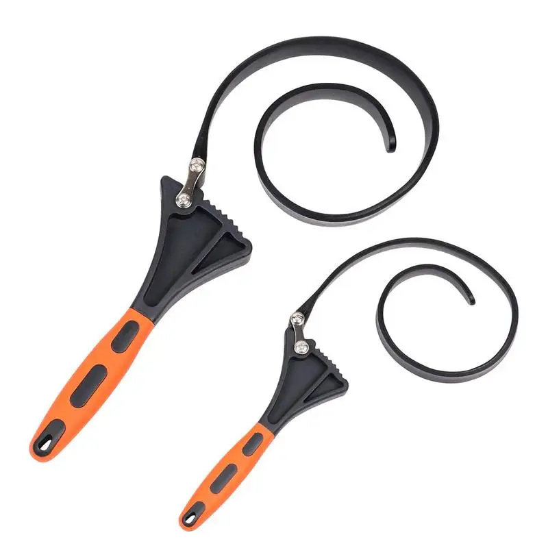 

Band Wrench Strap Wrench Plumbing 2pcs Oil Filter Wrench Rubber Belt Jar Opener Wrench For Mechanics Plumbers Home Kitchen Use