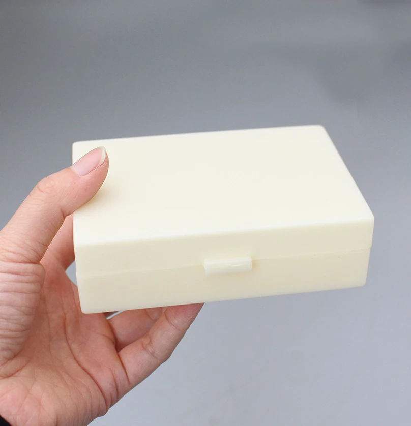 30 slots Biology Glass Microscope Slides Specimens Storage Box Case Plastic Rectangular 30 Slides Microscope Box microscope glass slides