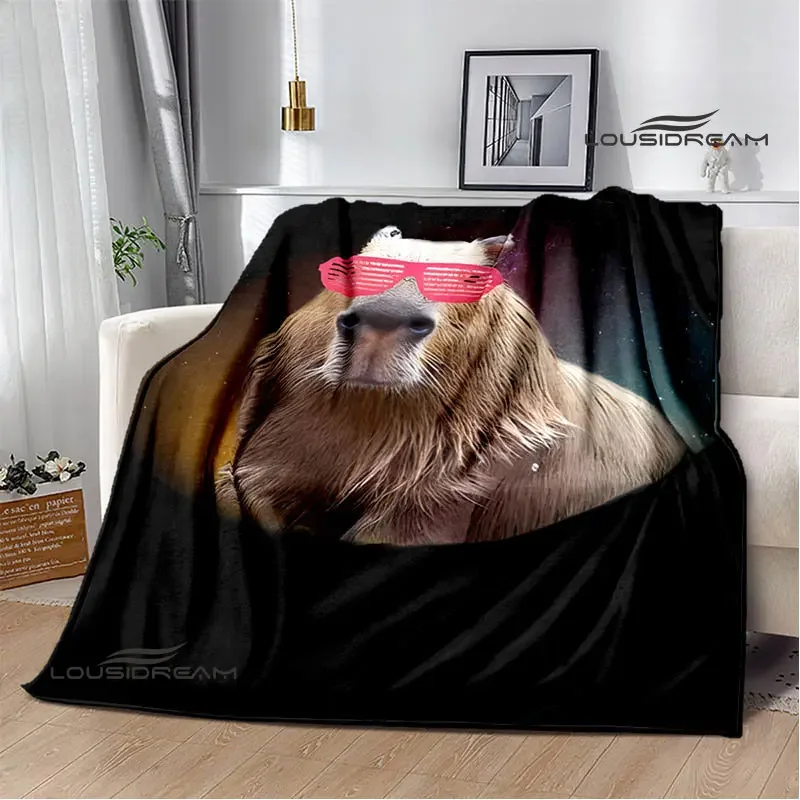 The Capybara Club Anime blanket throw cubre cama Warm blankets for beds Picnic blanket birthday gift 2