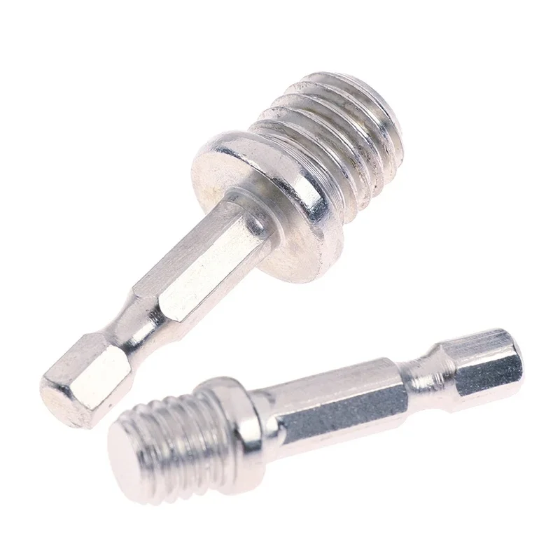 1Pcs Neue 10/14mm 1/4 Hexagon Pleuel Adapter Bohrfutter M10 M14 Polieren Disc Verbindung Hexagon pleuel – Detail 6