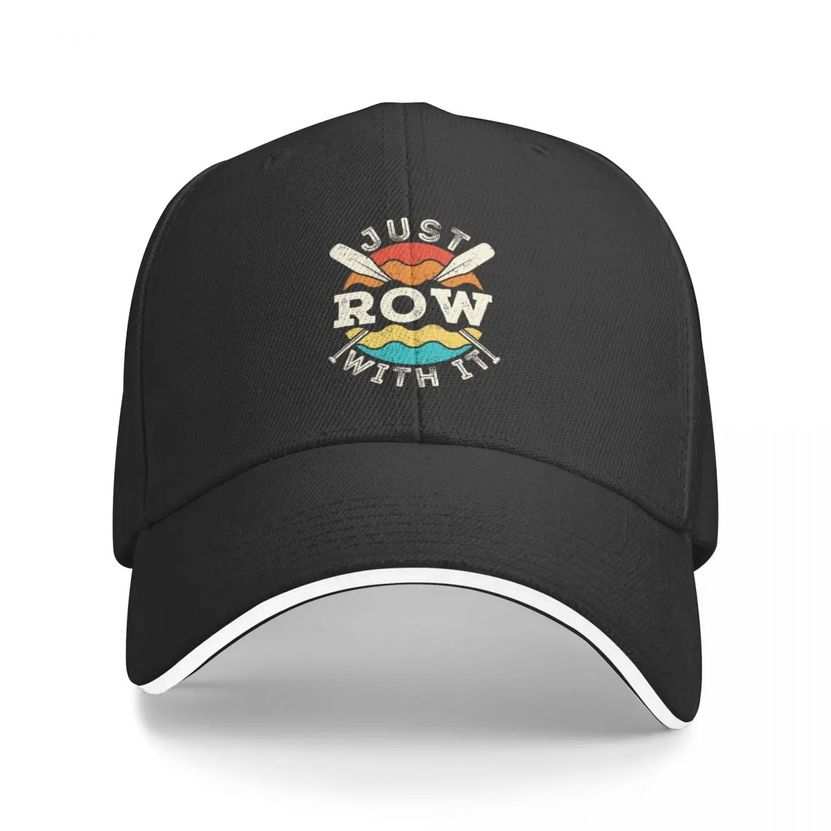 

Just Row with It Rowing Rower Crew Team Oars Baseball Cap beach hat Golf hard hat Golf Men Women's