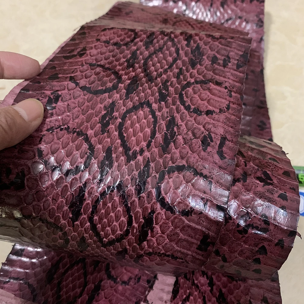 Snake Skin Printing Leather for Phone Case Leather Bag Belt DIY Handmade Watch Strap Making leather fabric