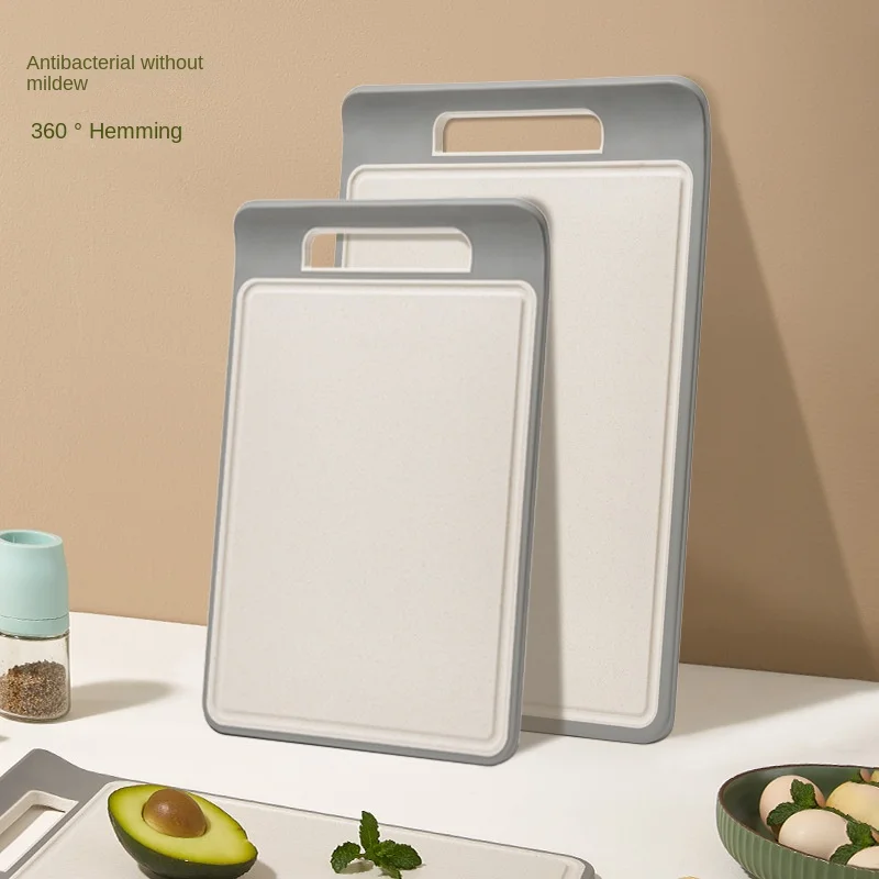 Wheat straw cutting board classification of complementary food board, double-sided cutting board fruit