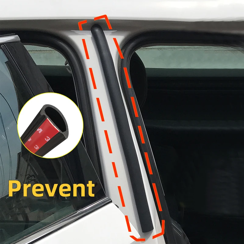 2Pcs Car Big D Sealing Strip Filler Weatherstrip Rubber For B Pillar Protection Front Door Edge Sealant SUV MPV Auto Accessories Car Door Edge Guards Car Door Protector Car Door Seal Strip Car Door Anti Collision Strip Car Door Edge Protector Car Door Rubber Protector Car Door Silicone Pads Car Door Rubber Pads