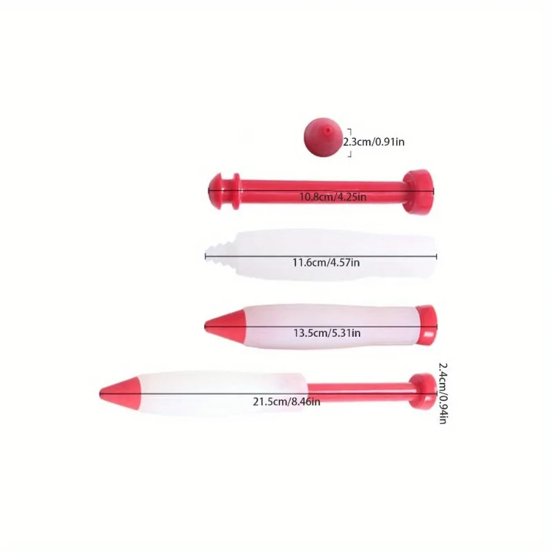 Silicone Cake Decorating Pen for Writing on Cakes Pastries Chocolate Frosting Biscuits Versatile Baking Kitchen Gadget Tool
