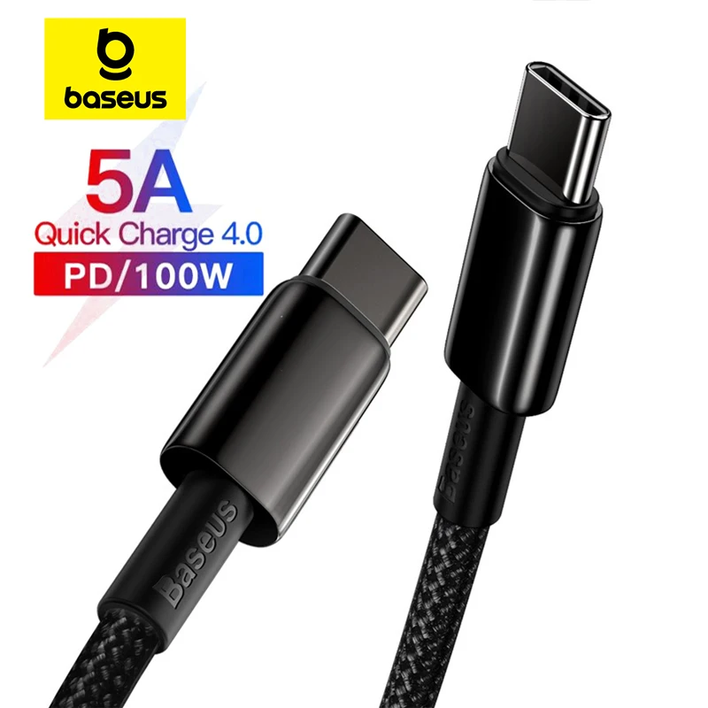 Bas192.- Câble USB de type C PD 100W pour recharge rapide, cordon de chargeur pour iPhone 15, Macbook, Samsung, Xiaomi