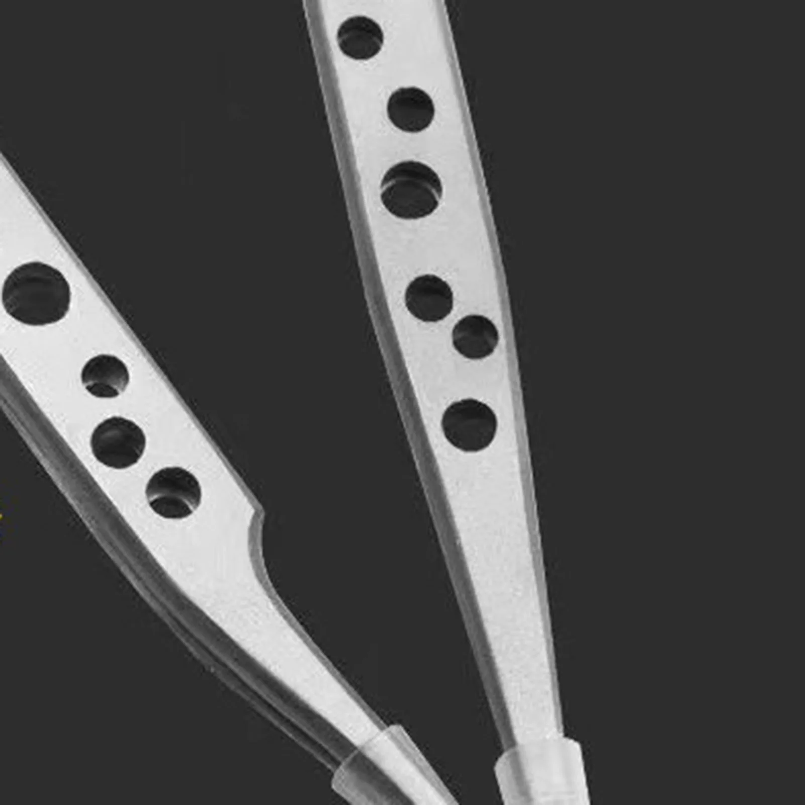 Heavy Duty Stainless Steel Precision Tweezers Perfect Alignment / Grip High Precision Makeup Cosmetic Tool