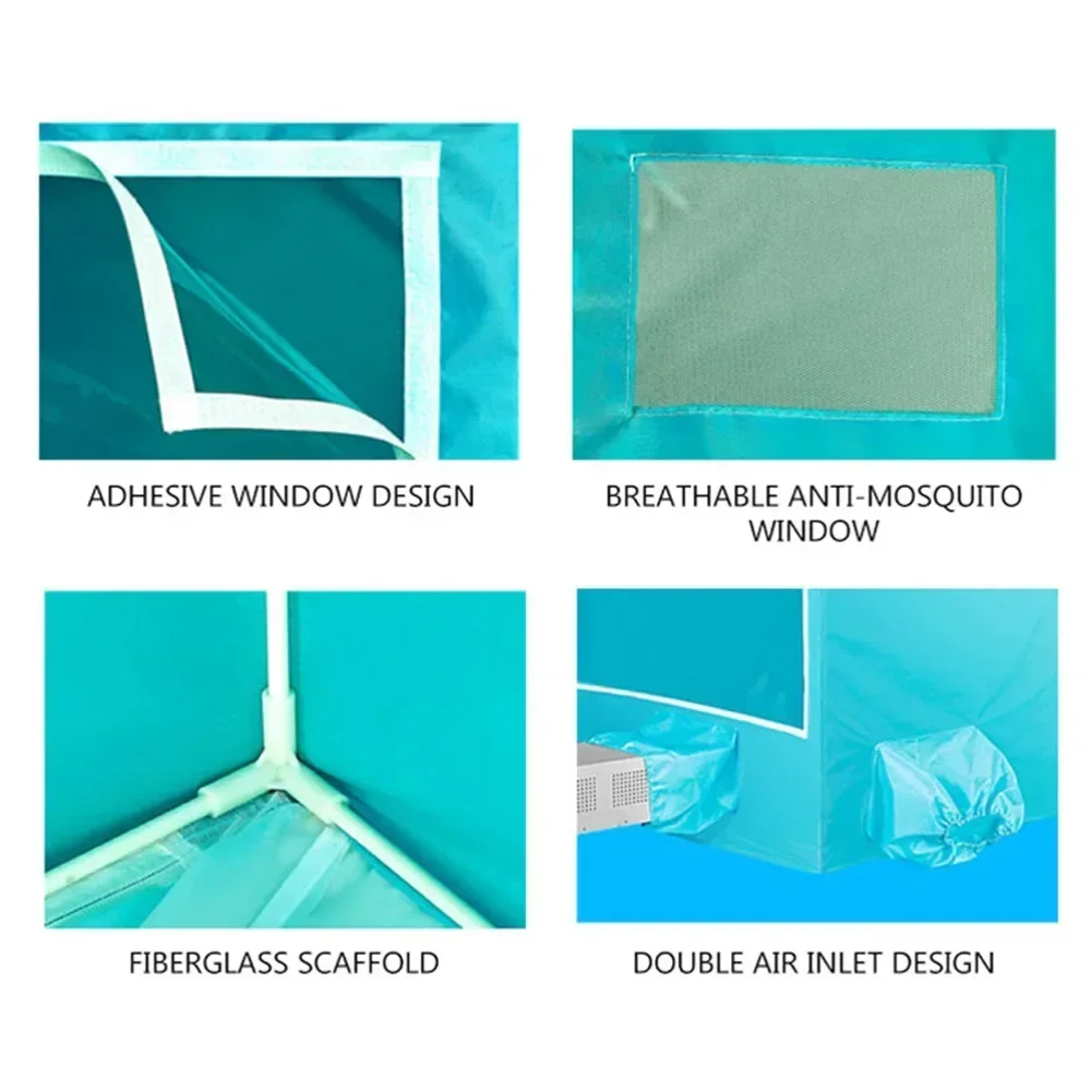 Home Air Conditioner System Desktop Portable Air Conditioning Room Floor Mosquito Net Fan Aire Acondicionado 5