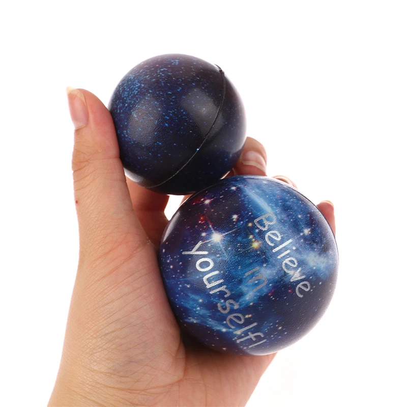 

1Pc 6.3/5.0cm Squishy Squeeze Slime Gadgets PU Antistress Stress Relief Foam Ball Globe Palm Ball Planet Earth for Kids Adults