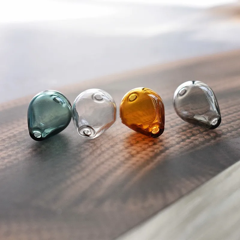50/100X 유리 드롭 비즈 유리 바이알 펜던트 쥬얼리 제작 재료 유리 버블 병 DIY 공예품 귀걸이 장 루즈 비즈