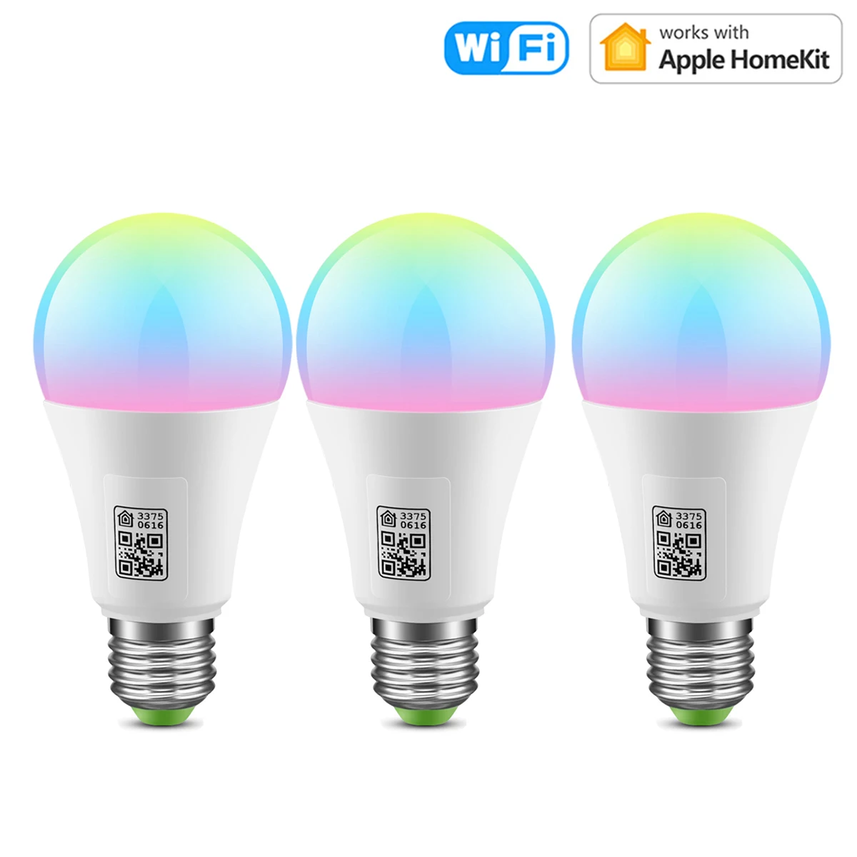 Homekit Smart Led Light bulb E27 RGBW Light Lamp Smart Home Siri Voice Remote Control Compatible With Alexa Google Home 