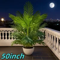 50-Inch Giant Artificial Palm Tree Realistic Full Lush Greenery Indoor Outdoor All-Season Decor for Home Office Wedding Party 2