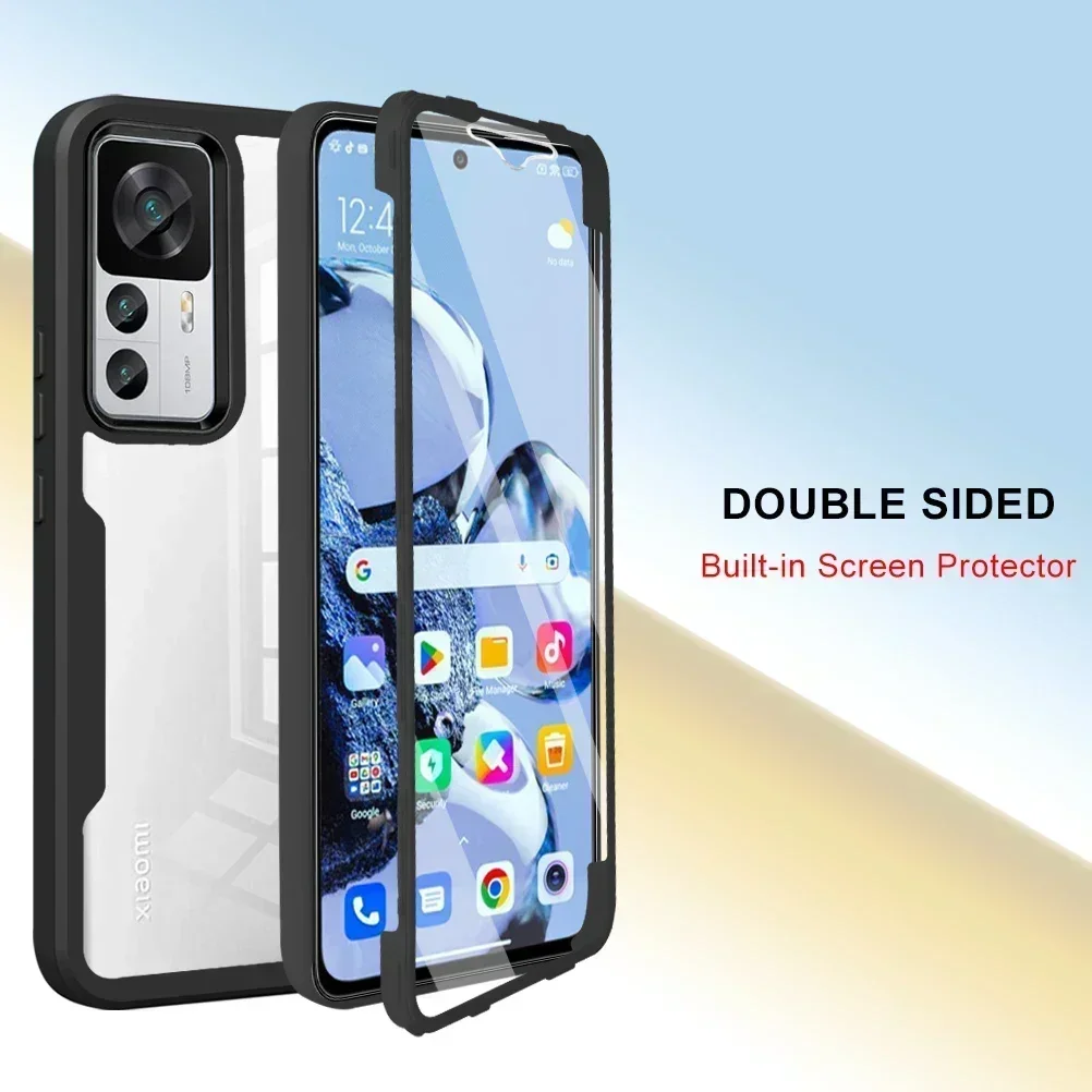 Crystal Clear 360° Protection Phone Case with Screen Protector