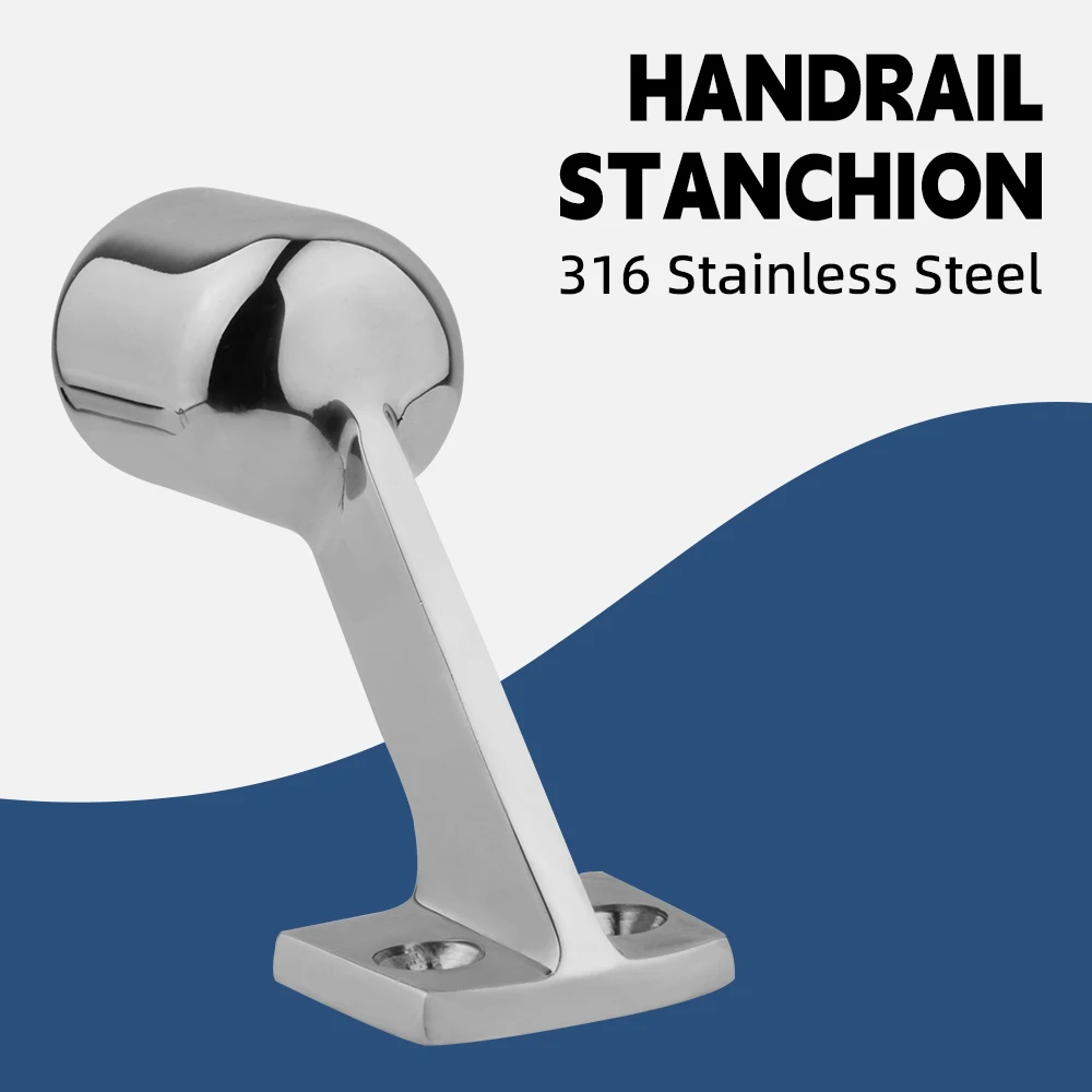 Premium Marine Grade Stainless Steel Hand Rail Fitting End Stanchion