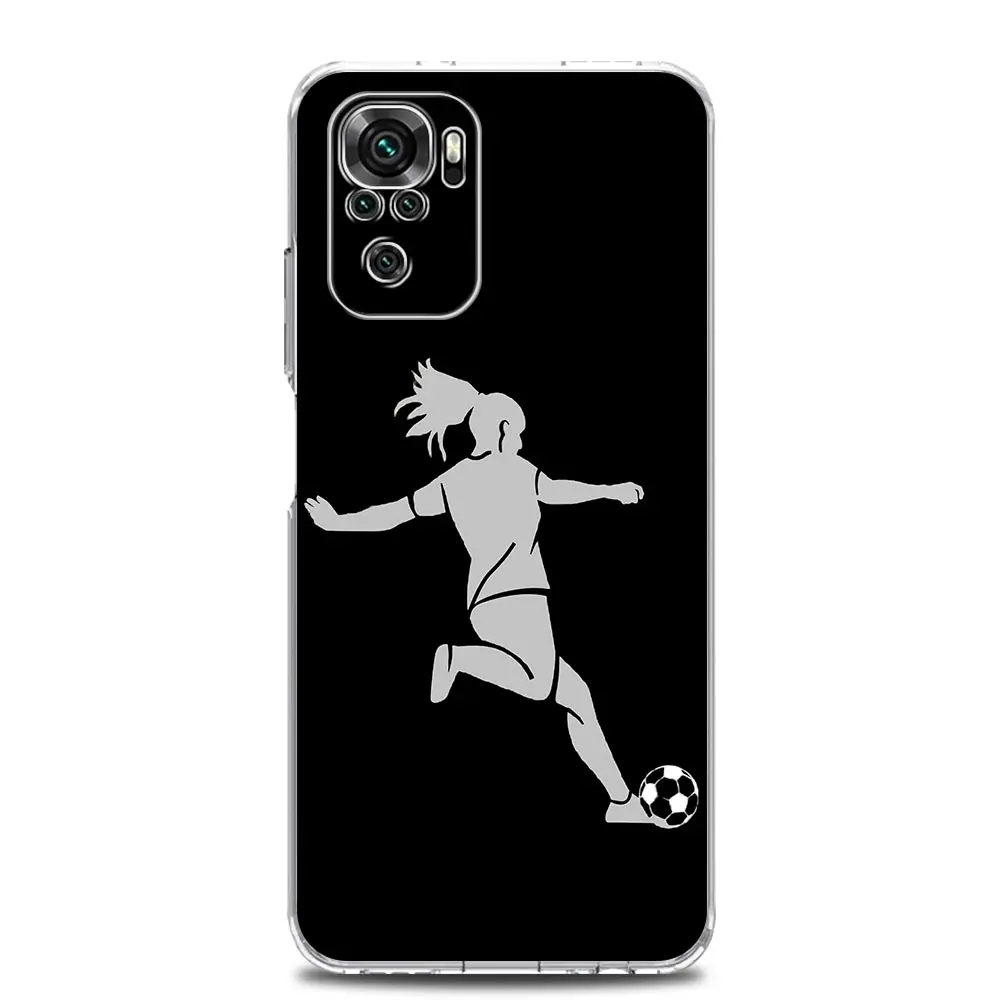 Football Player Soccer Art Soft Clear Phone Case