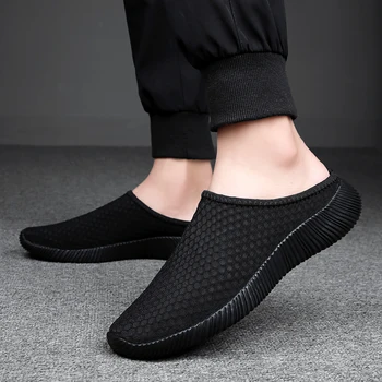 Summer Women's Mesh Shoes Breathable Slip-On Sneakers Comfortable Soft Sole Casual Walking Shoe Low-Top Fabric Walking For Lady 1