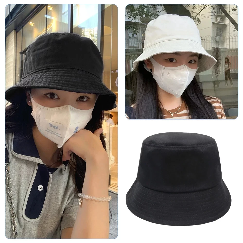

Unisexe Reversible Bucket Hats Man Women Cotton Fisherman Cap Girl Boy Daily Vacation Chapeau Bob Casquette Gorras