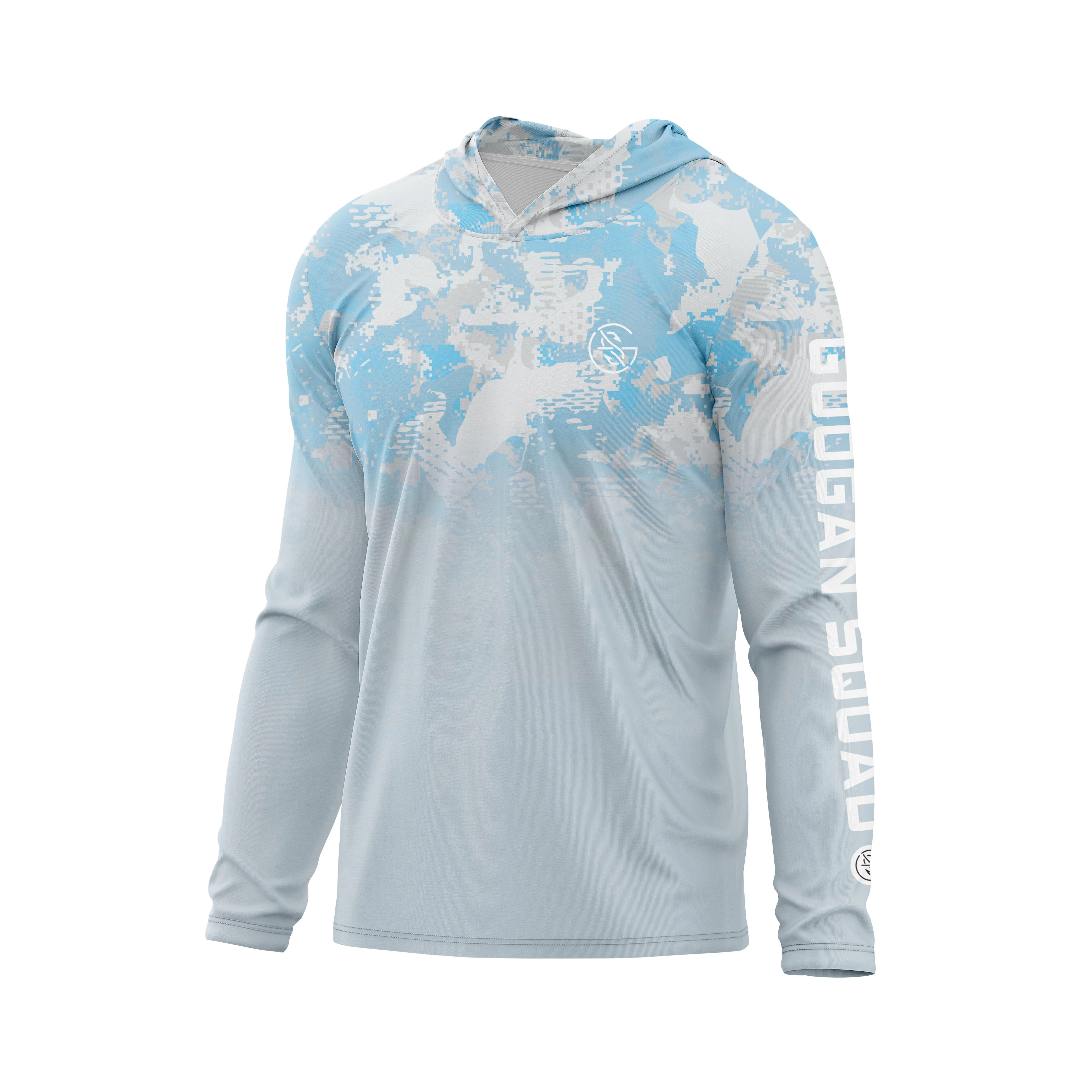 Fishing Shirts Men's UPF 50+ Sun Protection UV Shirt Hoodie Quick Dry Long Sleeve Plain Rash Guard T-shirt GOOGAN SQUAD Fishing equipment