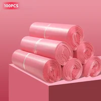 Light Pink Mailer Mailing Bags Customize LOGO Plastic Express Packing Logistics Courier Pouch Thicken Self Seal Clothes Post Bag 1