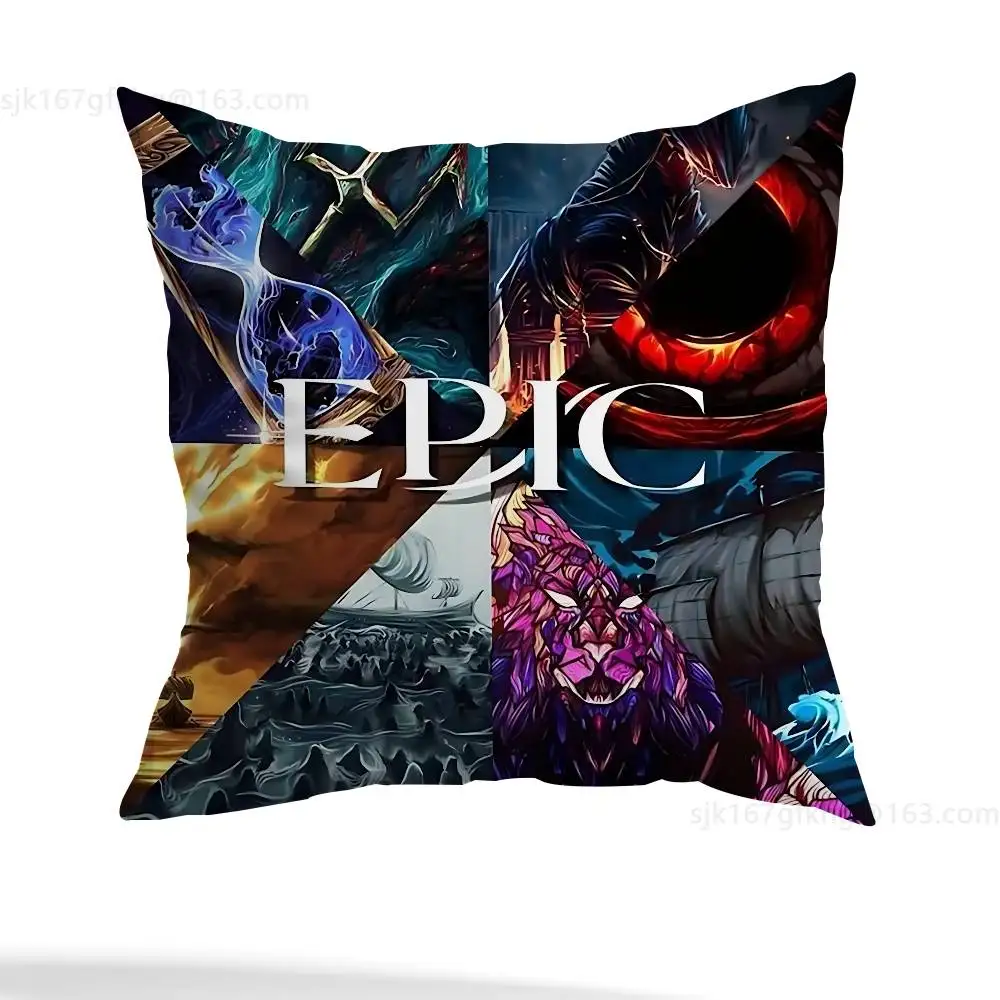 E-Epic 뮤지컬 베개 커버 캐주얼 스타일 장식으로 가정 장식에 적합합니다(베개 코어 제외)