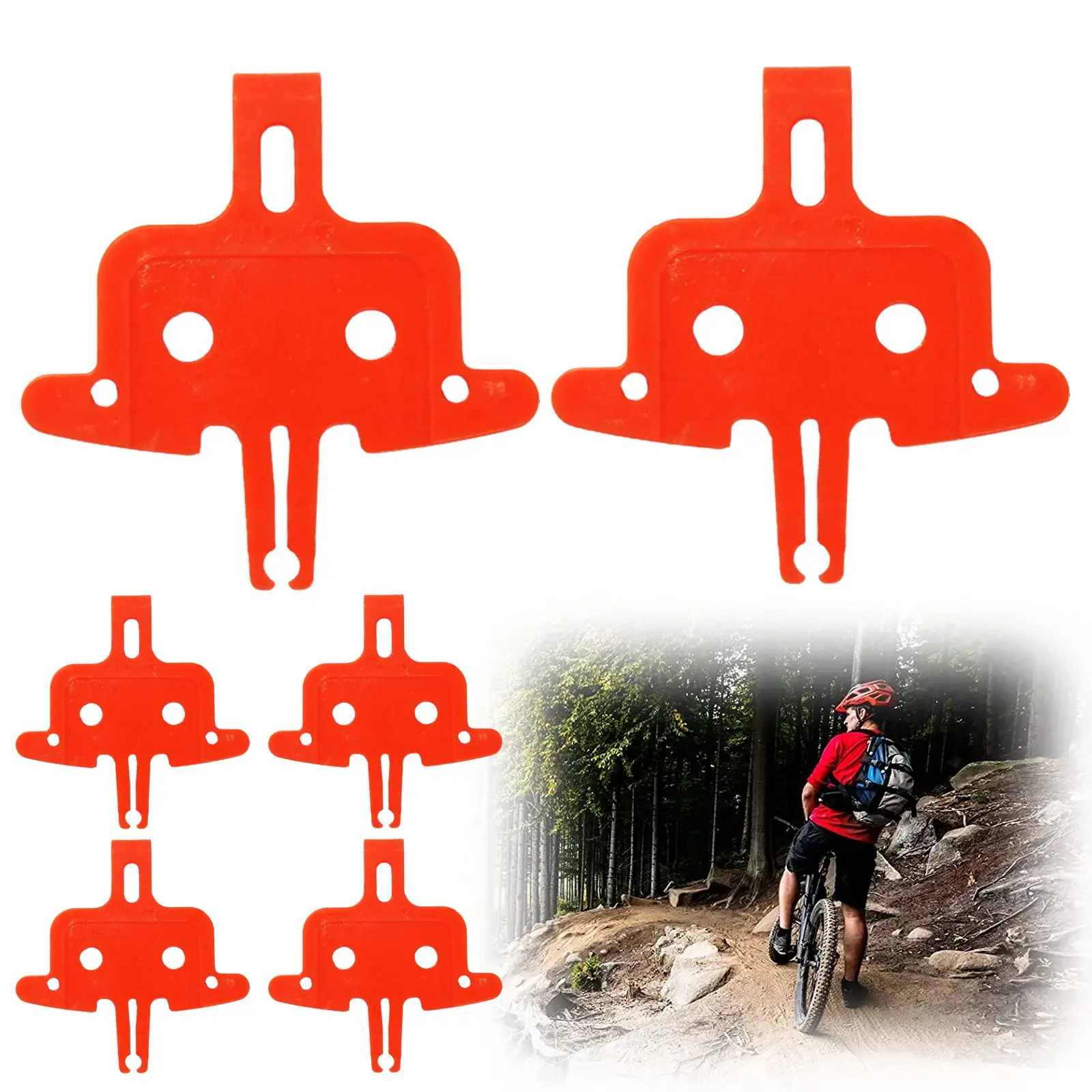 5pcs/lot Hydraulic Disc Brake Pads Spacer Instert Bicycle Q5F5 MTB Parts J9s5