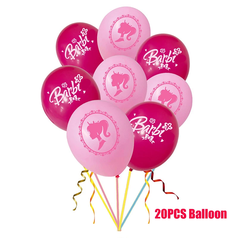 Movie Pink Barbi Kids Cosplay Accessory Wig Hat Earring Set Baby Girl Birthday Party Necklace Bracelet Halloween Christmas Cos 4