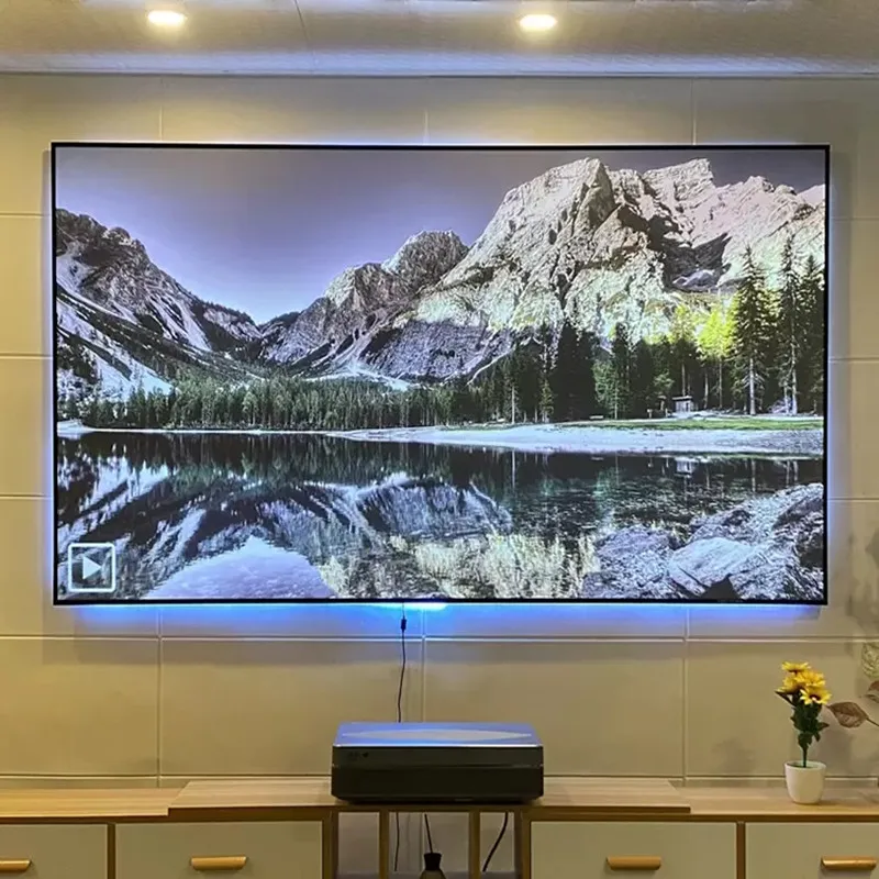 MIVISION 120 Inch TOP Newest T Prism UST ALR Projector Screen Ambient Light Rejecting Projection Screen