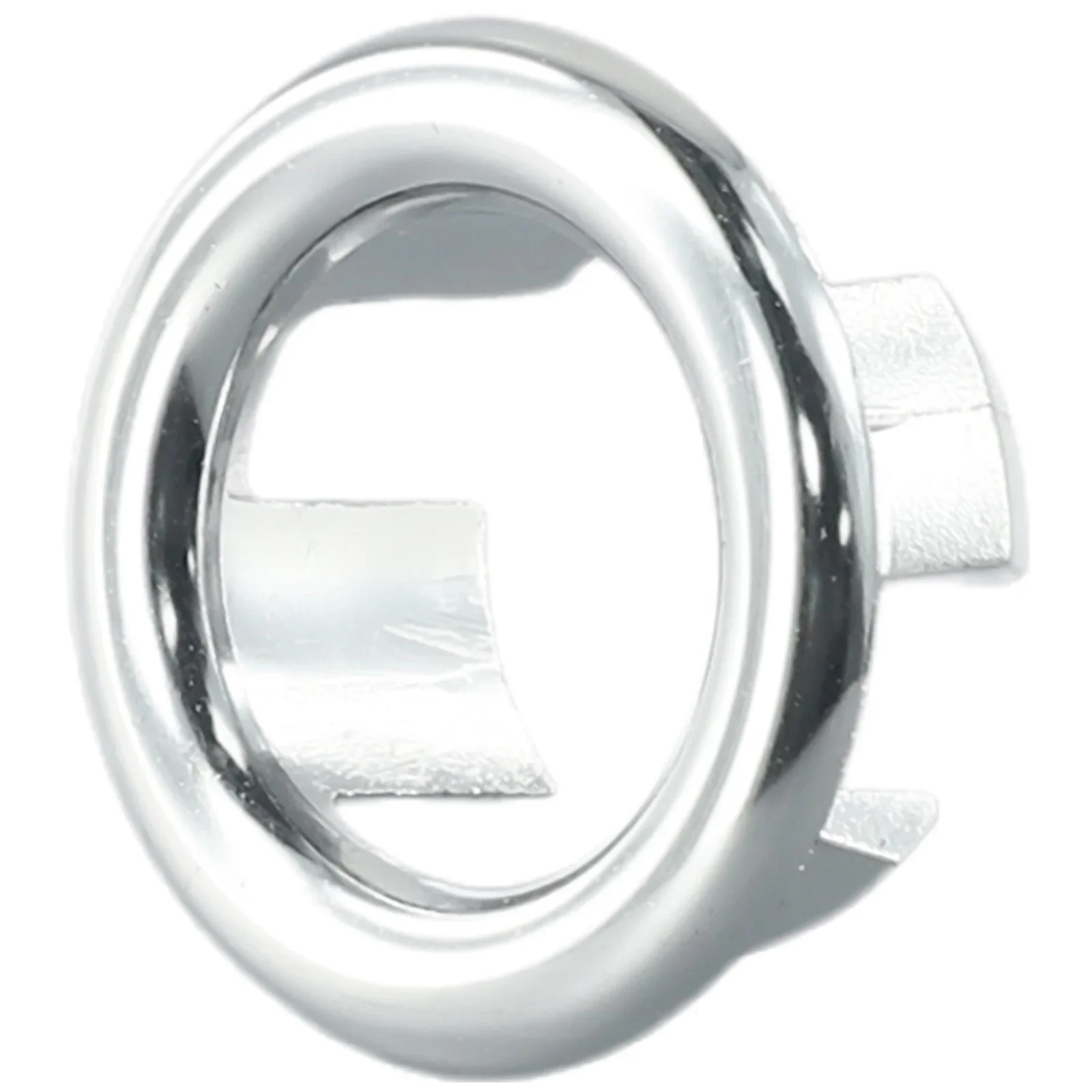 

2XOverflow Ring Bathroom Basin Sink Silver Chrome Hole Cover Cap Inserts Round For Home Decoration About 22mm-24mm
