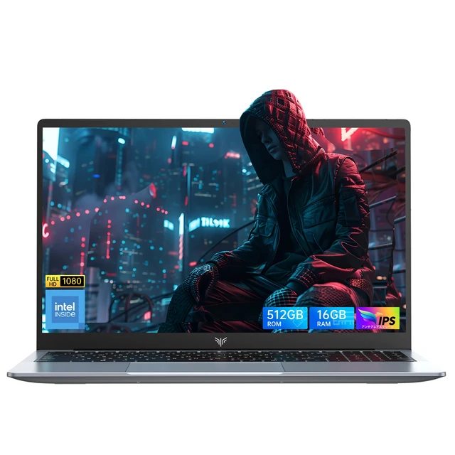 Ультратонкий ноутбук ACEMAGIC 15,6 дюйма, 16 ГБ ОЗУ, 512 ГБ SSD, Intel N97, ноутбук для геймеров, дисплей 1920*1080, офисный учебный компьютер, Windows 11 1