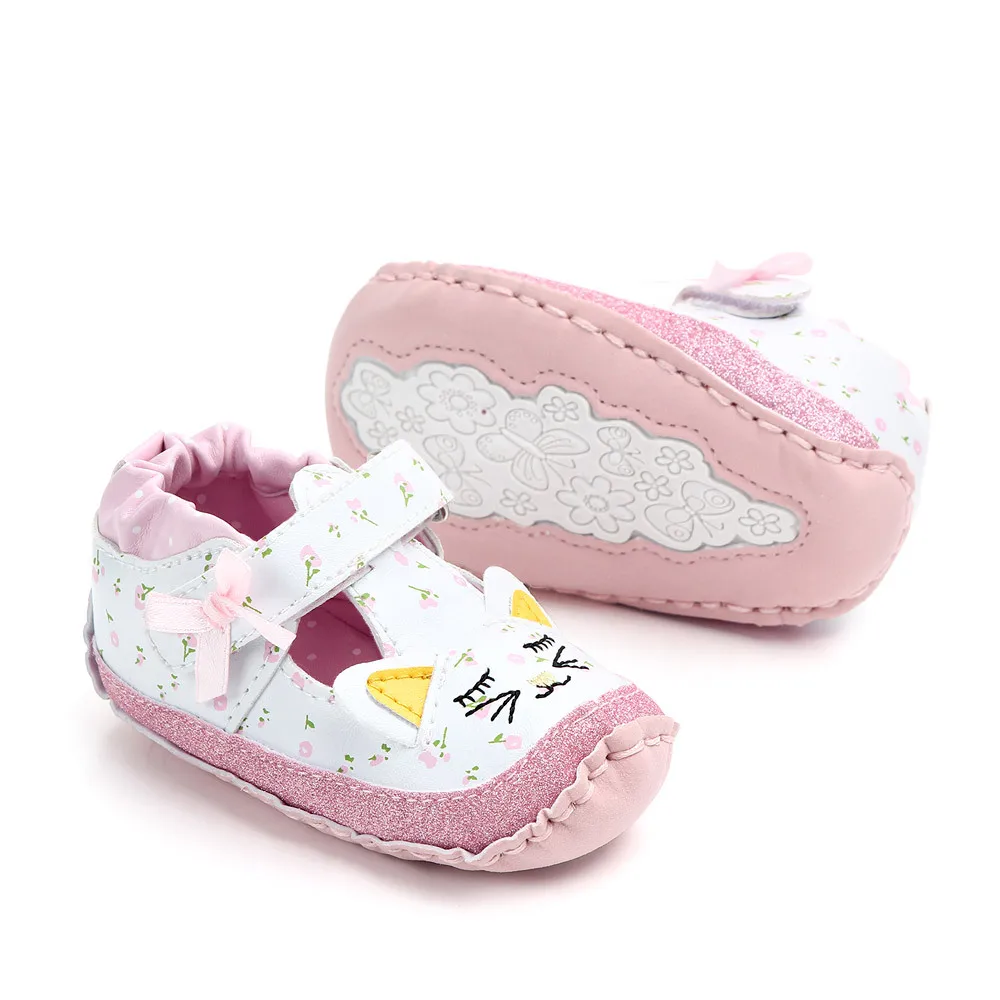 New Baby Shoes Infants PU Casual First Walkers Soft Anti-Slip Sole Newborn Sport Shoes Unicorn Girls Baby Shoes Sneakers 4
