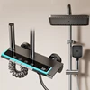 High-end 4 Functions Bathroom Shower Faucet Set Digital Temperature Display Shower System Hot Cold Showers Mixer Pressure Taps 1