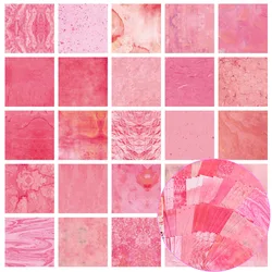 Rainbow Color Texture Background Craft Paper for Journaling and Scrapbooking (100 Pcs) (Pink 100Pcs)