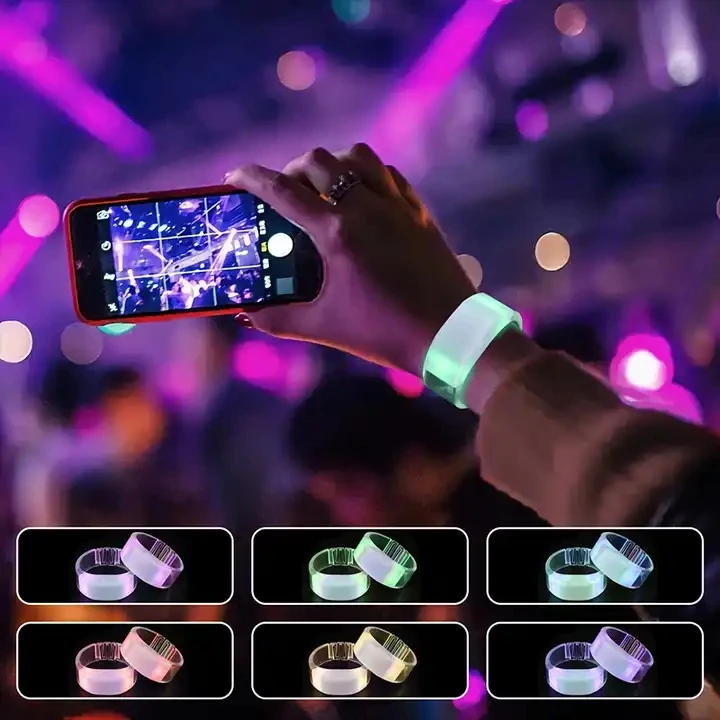 Totally Neon Bandcustomizable Led Glow Bracelets 15 Colors