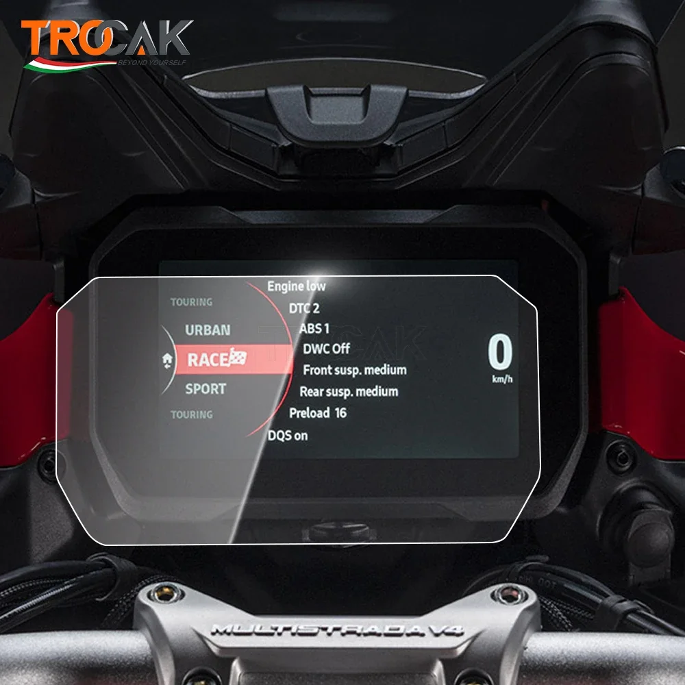 For Ducati Multistrada V4 Pikes Peak v4S Sport Motorcycle Cluster Film Dashboard Instrument Screen Protector motorcycle screen protector