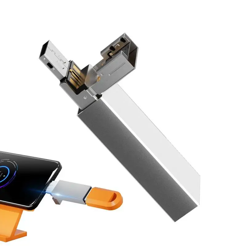 

USB C USB Adapter USB A Adapter OTG Converter 2-in-1 USB OTG Adapter Plug And Play Universal Converter Supports USB Flash Drive