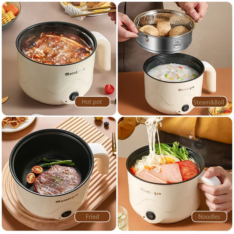 Multi Cookers Rice Cooker Non-stick Pan Heating Pan Cooking Pot Machine Double Layer Steamed Eggs Soup Pot