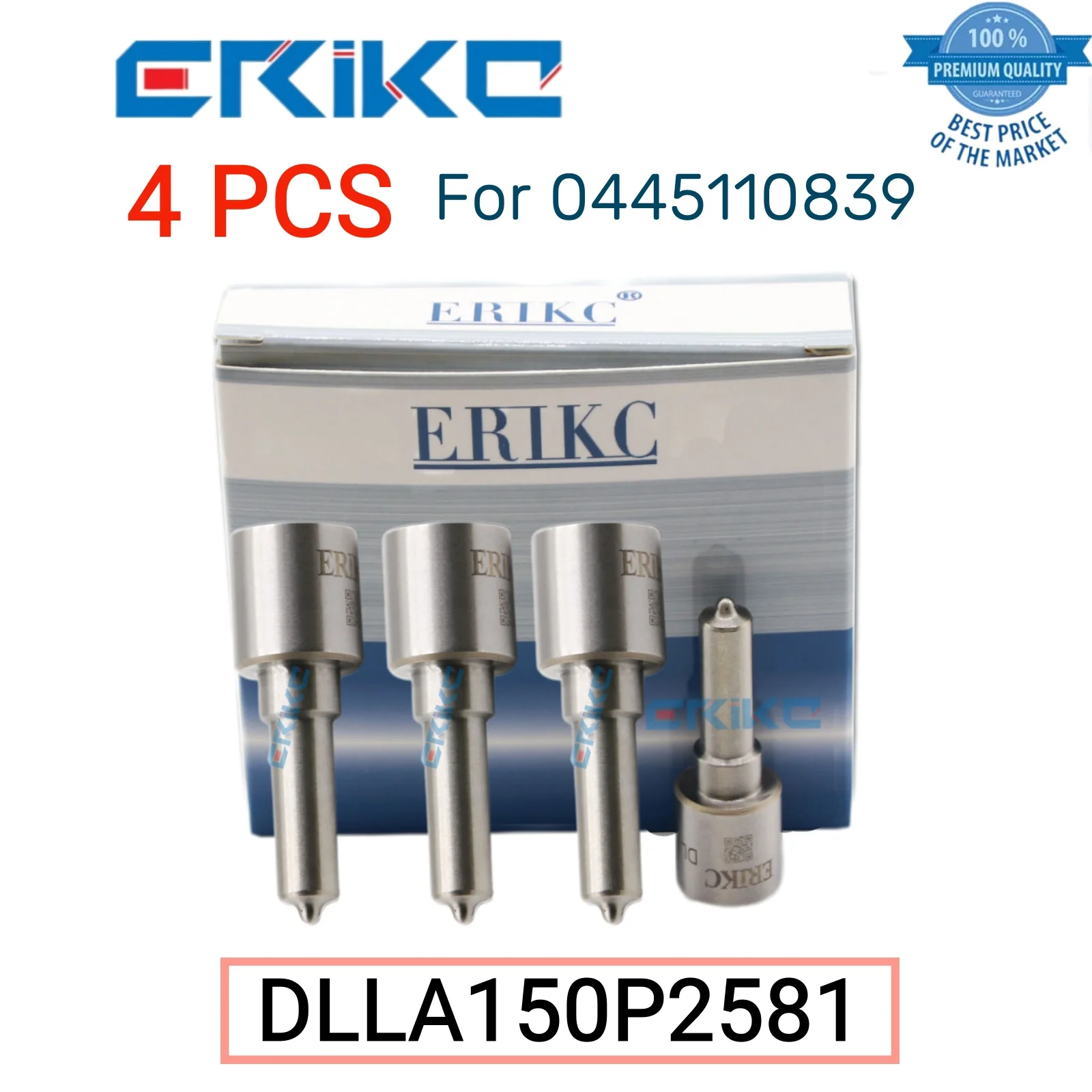 

4 PCS DLLA150P2581 Sprayer Nozzle 0 433 172 581 DLLA 150 P 2581 Injection Nozzle DLLA 150P2581 Jet Spray Nozzle for 0445110839