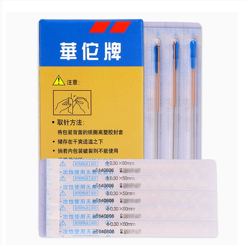 with guide tube hwato acupuncture needle Copper handle disposable