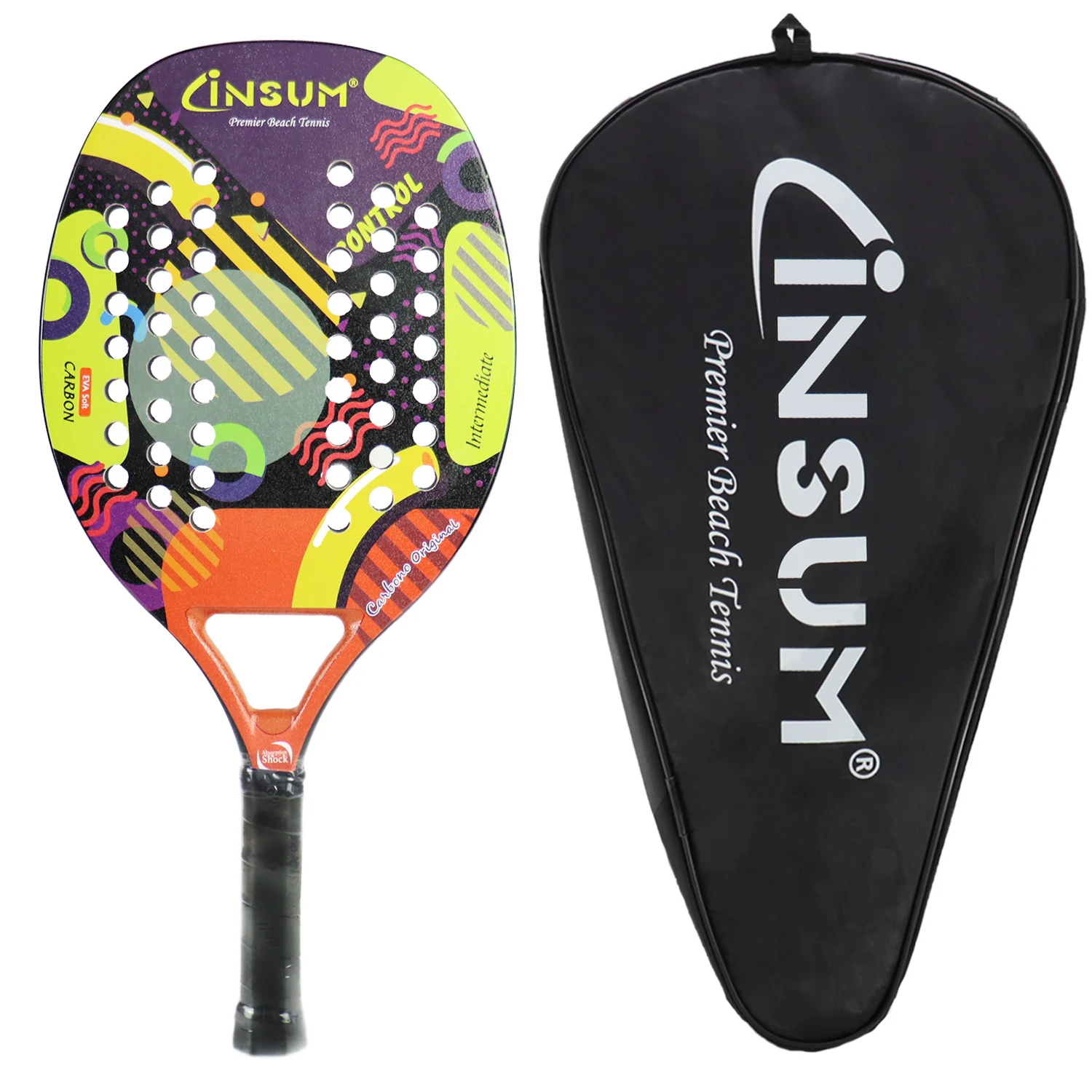 4 Em 1 Raquete De Beach Tennis Camewin Fibra De Carbono 3k  Jm