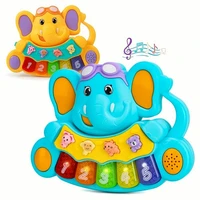 Baby Piano Toys, Elephant Music Baby Toys 18 Months Early Learning Educational Piano Keyboard Baby Toys For Baby Girls Piano Toy 1