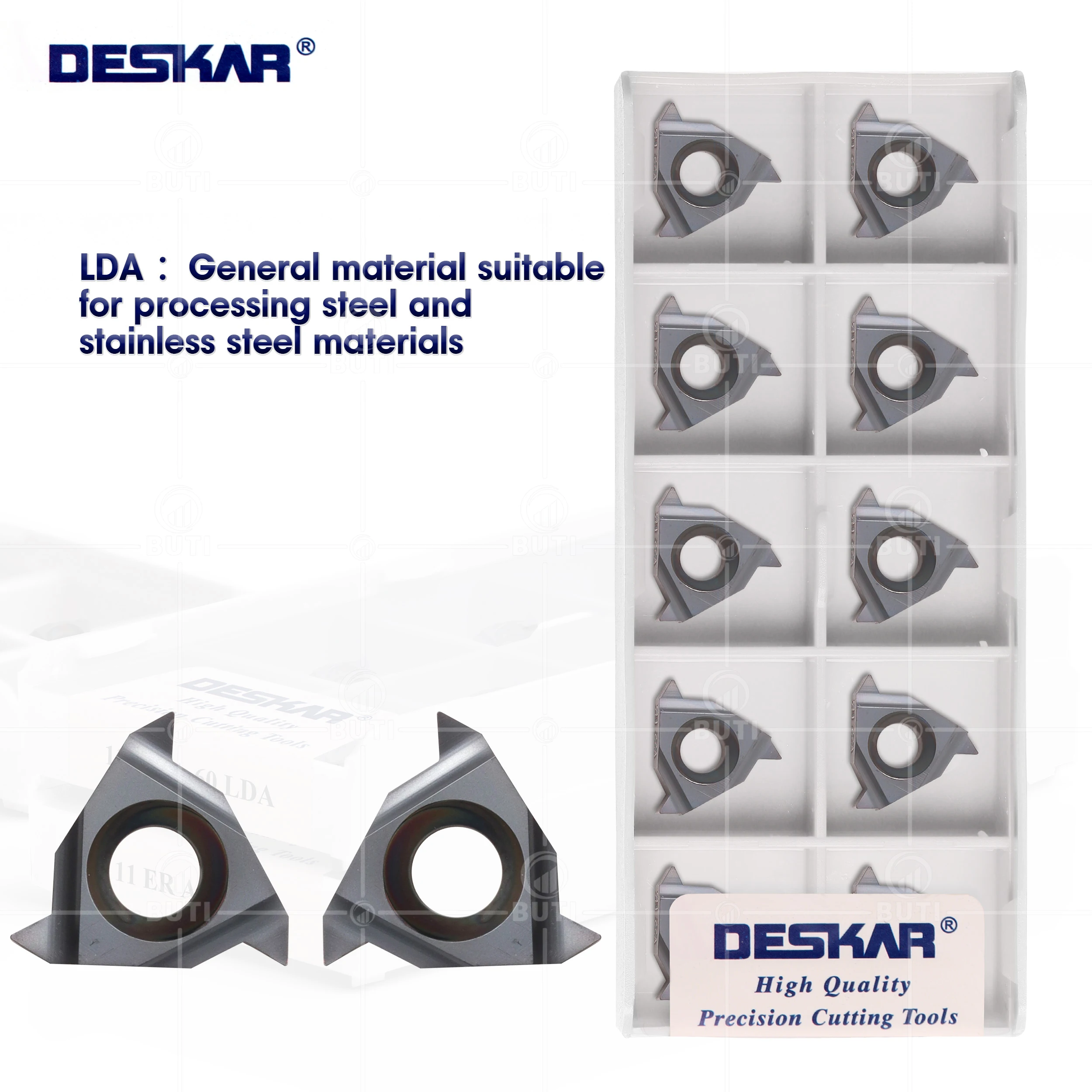 

DESKAR 100% Original 11IR 11ER A55 A60 14W 16W 19W LDA CNC Lathe Cutter Threading Carbide Inserts Turning Tools General Material