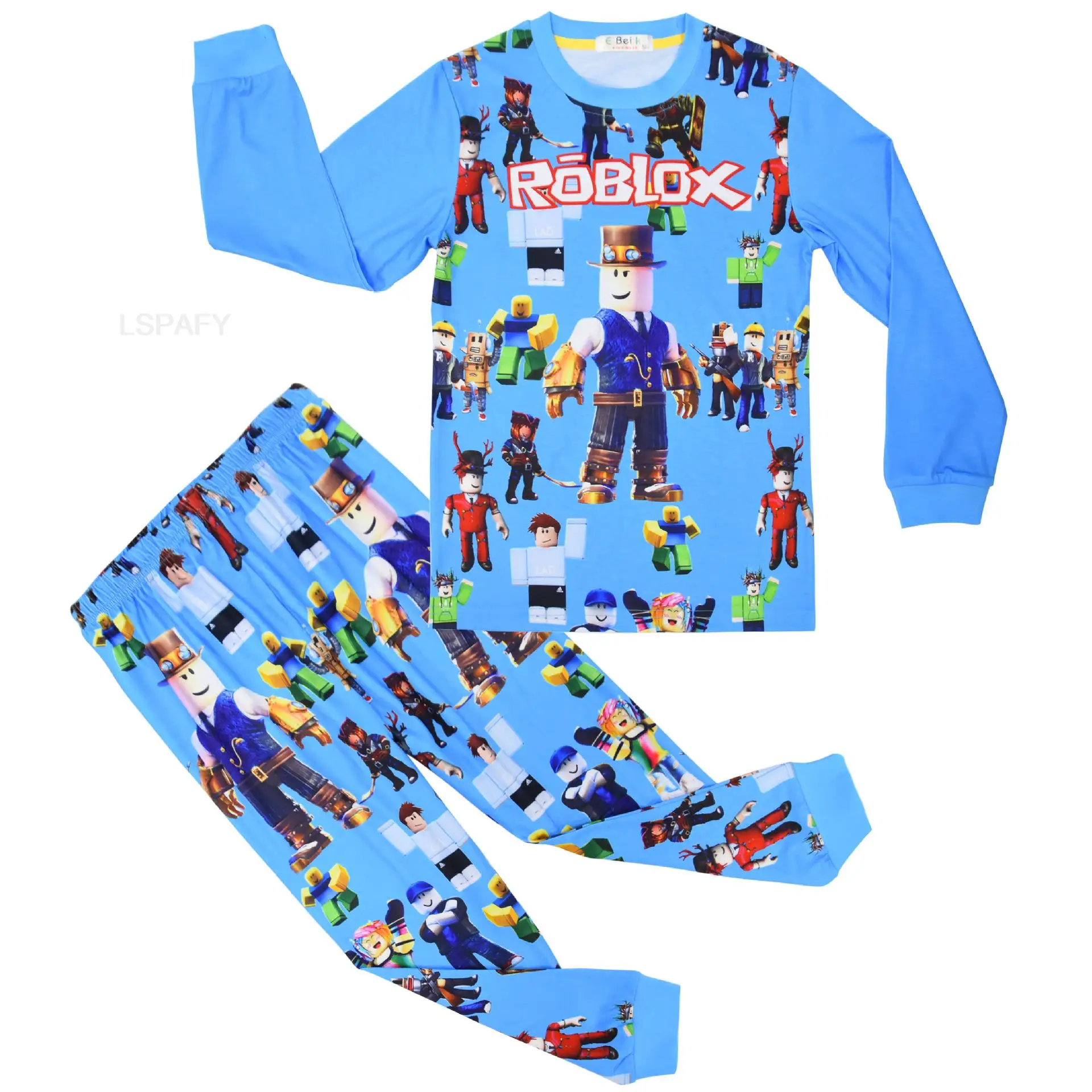 Roblox Meninos e Meninas de Meia Idade Primavera e Outono Hoodie Sweater-1