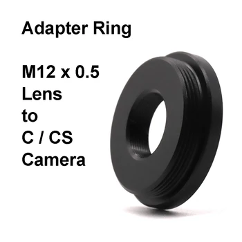 나사 마운트 어댑터 링, M12-C M12-CS, M12x0.5 (S 마운트) 렌즈 및 C / CS CCTV 산업용 카메라용 금속